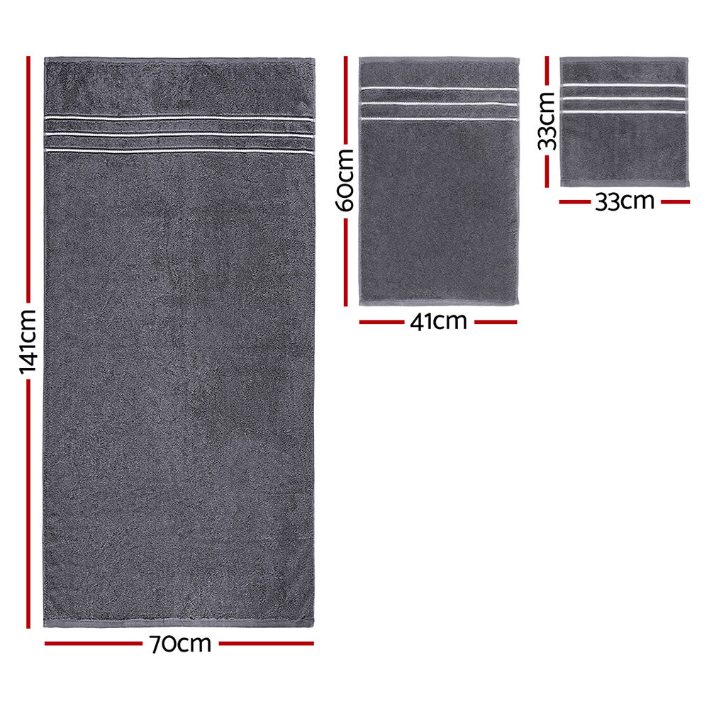 Gray bath mat with dimensions labeled on a white background