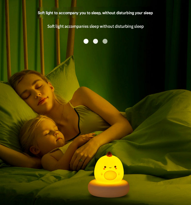 White Cat Cute Animal LED Night Light - Rechargeable Silicone Nursery Lamp with Tap Control, Dimmable Bedside Light for Kids